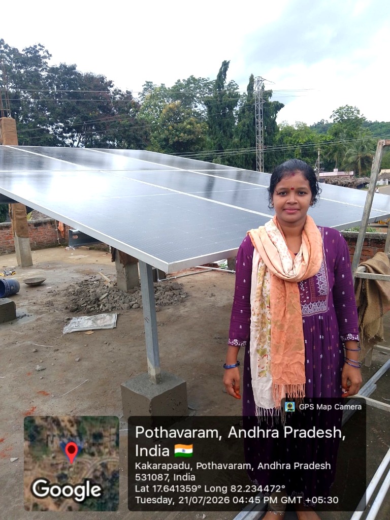 Actual MyntReal Har Ghar Solar Rooftop Installation