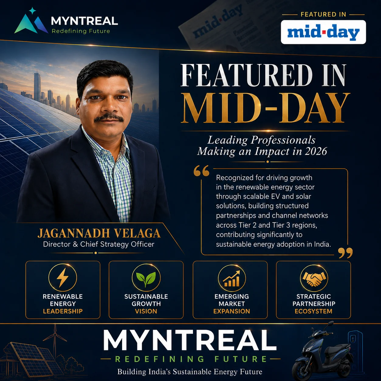 MyntReal Featured in Mid-Day’s “Leading Professionals Making an Impact in 2026”